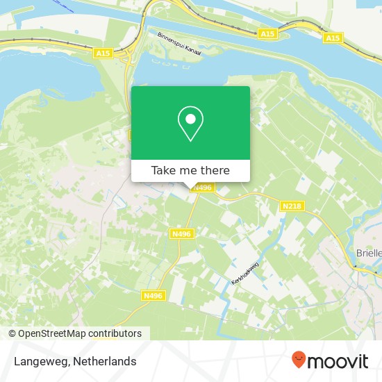 Langeweg kaart