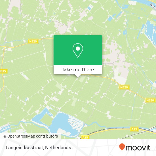 Langeindsestraat kaart