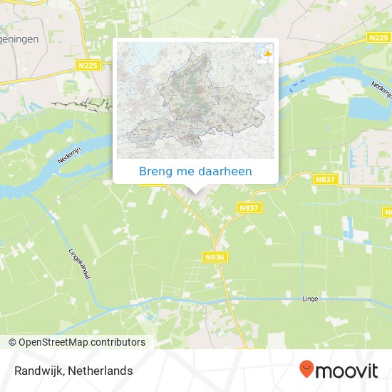 Randwijk kaart
