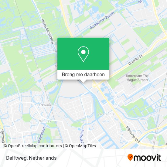 Delftweg kaart