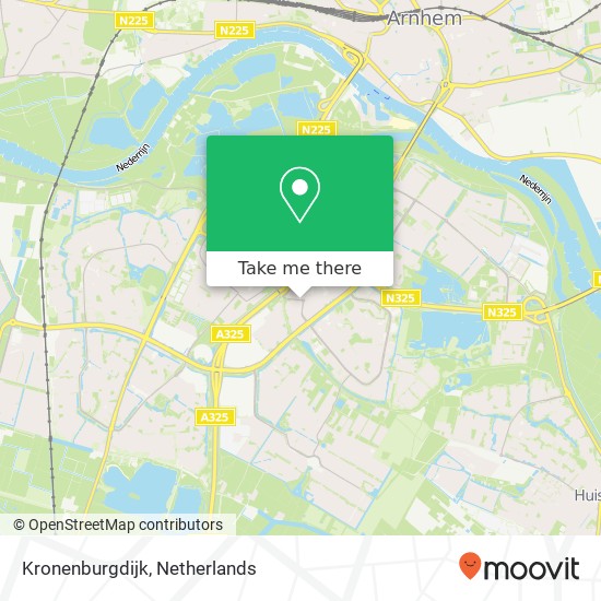 Kronenburgdijk kaart