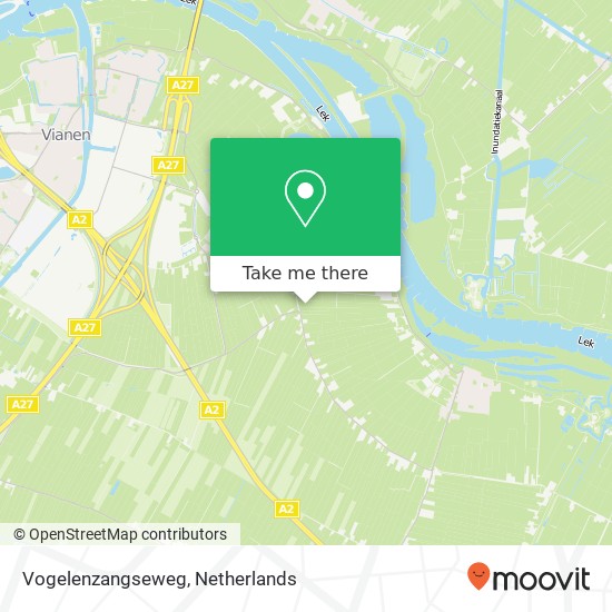 Vogelenzangseweg kaart