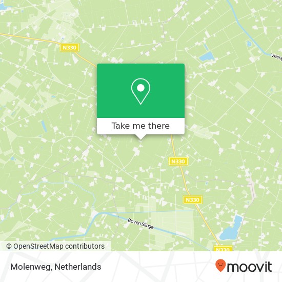 Molenweg kaart