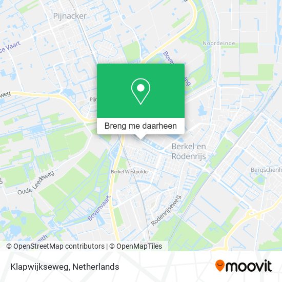 Klapwijkseweg kaart