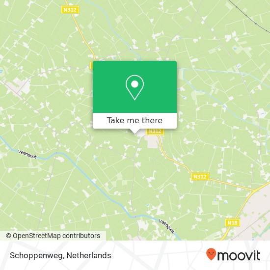 Schoppenweg kaart