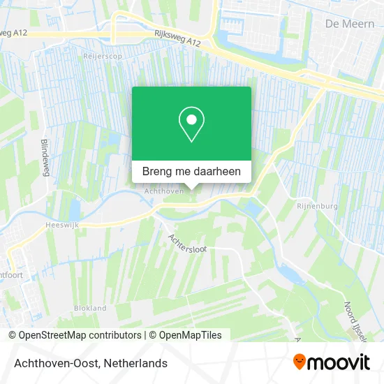 Achthoven-Oost kaart