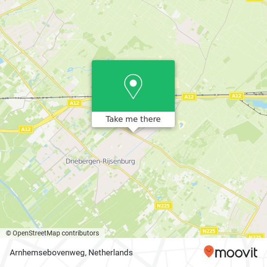 Arnhemsebovenweg kaart