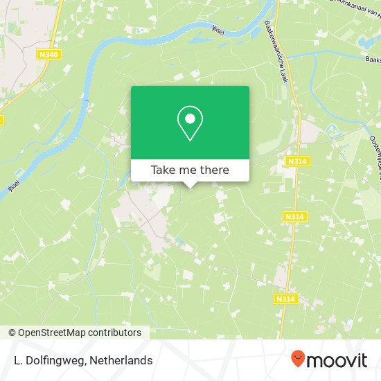 L. Dolfingweg kaart