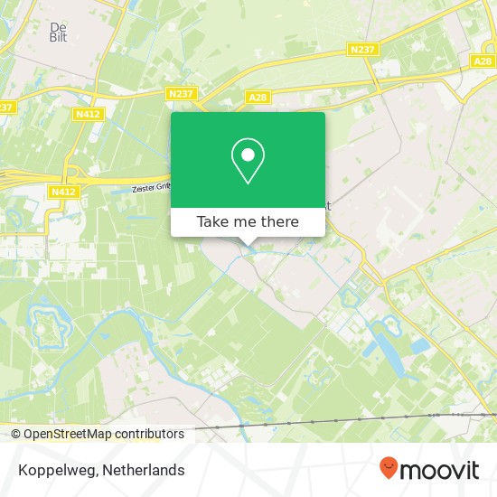 Koppelweg kaart