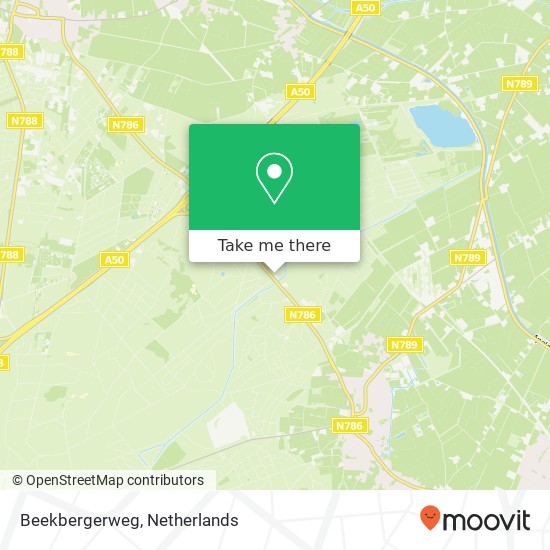 Beekbergerweg kaart