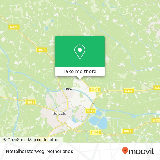 Nettelhorsterweg kaart