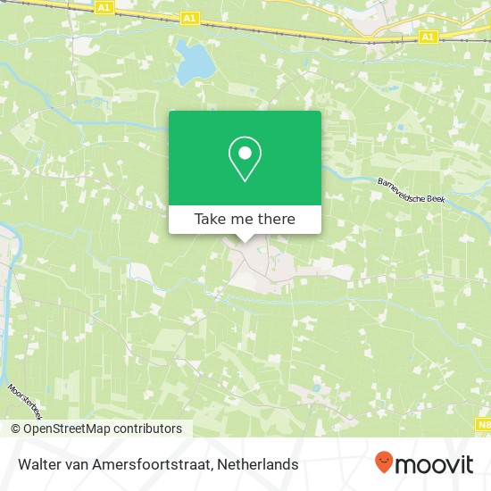 Walter van Amersfoortstraat kaart