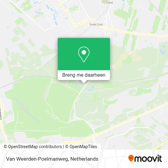 Van Weerden-Poelmanweg kaart