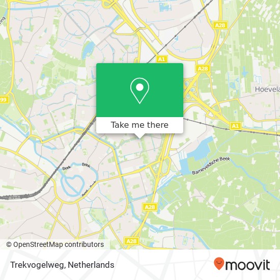 Trekvogelweg kaart