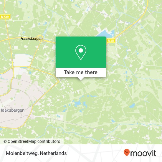 Molenbeltweg kaart