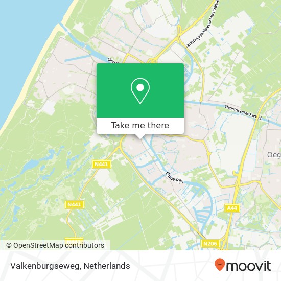 Valkenburgseweg kaart