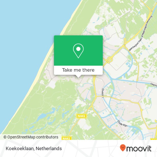 Koekoeklaan kaart