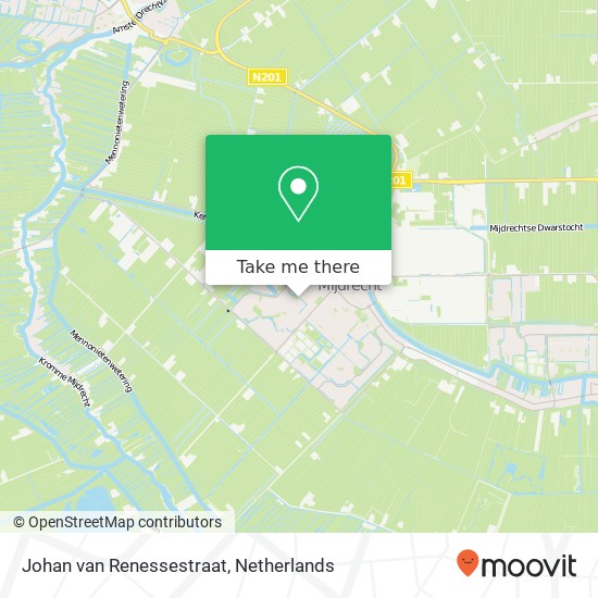 Johan van Renessestraat kaart