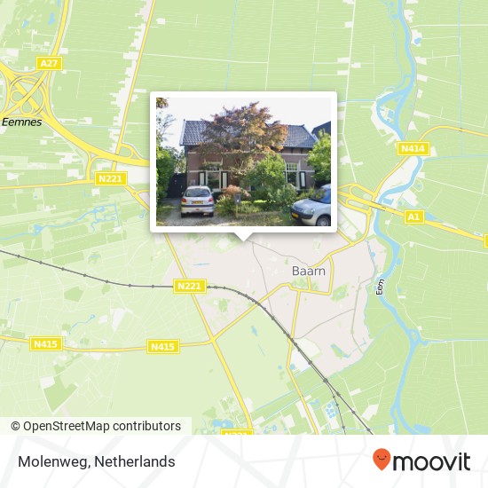 Molenweg kaart