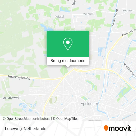 Loseweg kaart
