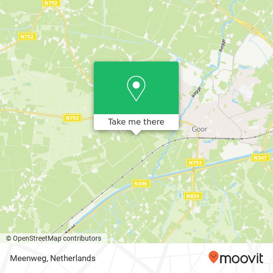 Meenweg kaart