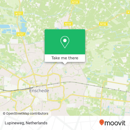 Lupineweg kaart