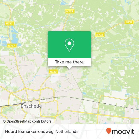 Noord Esmarkerrondweg kaart