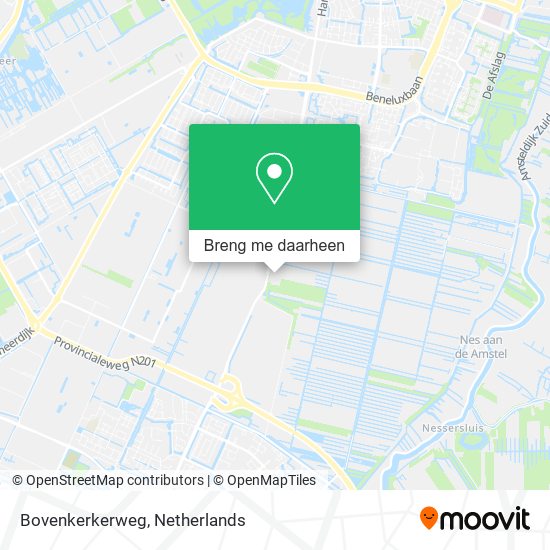 Bovenkerkerweg kaart