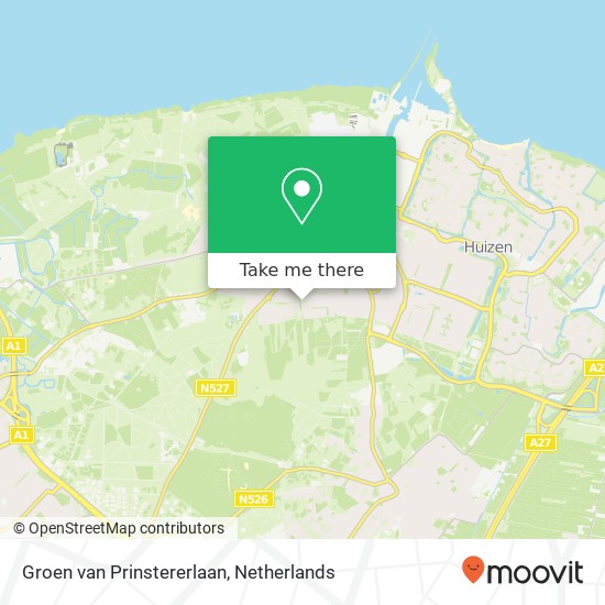 Groen van Prinstererlaan kaart