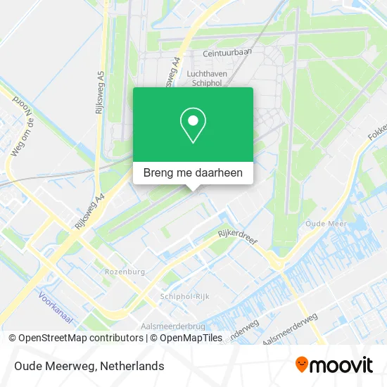 Oude Meerweg kaart