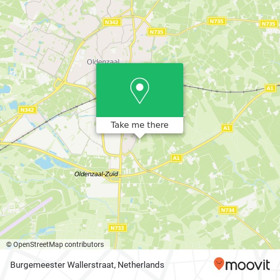 Burgemeester Wallerstraat kaart