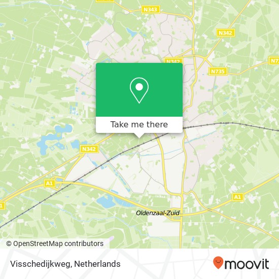 Visschedijkweg kaart