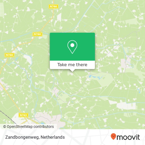 Zandbongenweg kaart