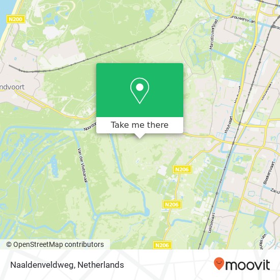 Naaldenveldweg kaart