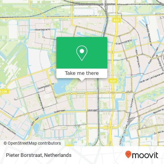 Pieter Borstraat kaart