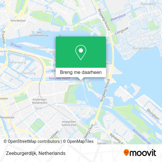 Zeeburgerdijk kaart
