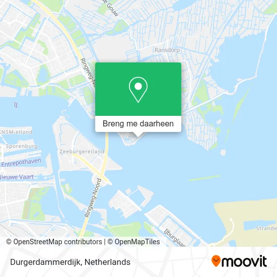 Durgerdammerdijk kaart