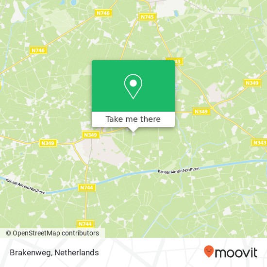 Brakenweg kaart