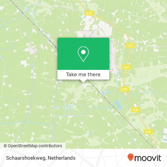 Schaarshoekweg kaart