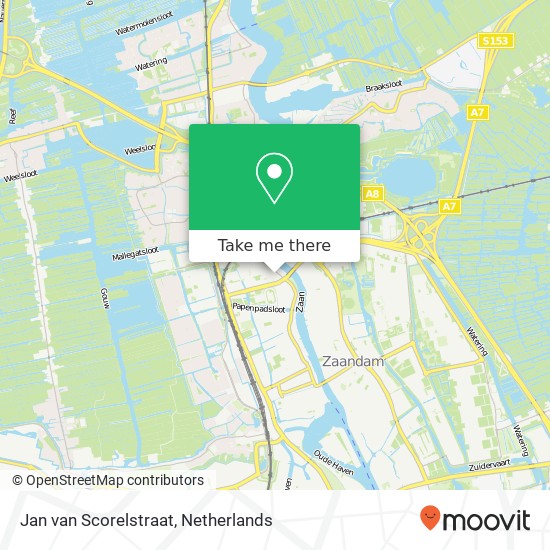 Jan van Scorelstraat kaart