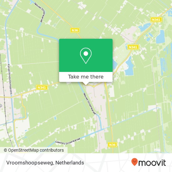 Vroomshoopseweg kaart