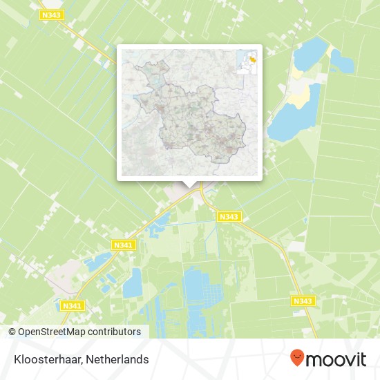 Kloosterhaar kaart