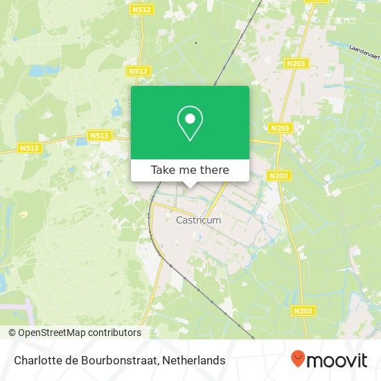 Charlotte de Bourbonstraat kaart