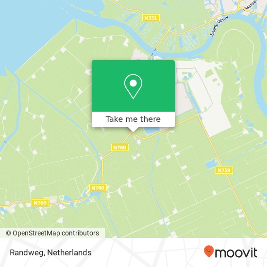 Randweg kaart