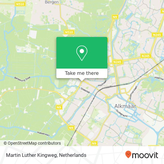 Martin Luther Kingweg kaart