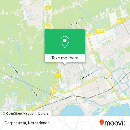 Dorpsstraat kaart