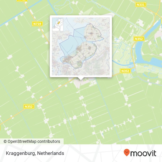 Kraggenburg kaart