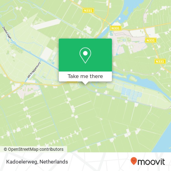 Kadoelerweg kaart