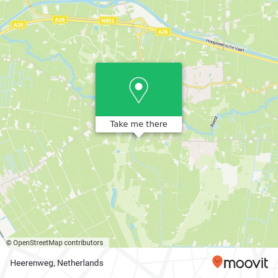 Heerenweg kaart