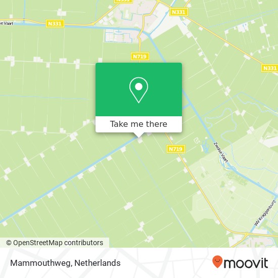 Mammouthweg kaart